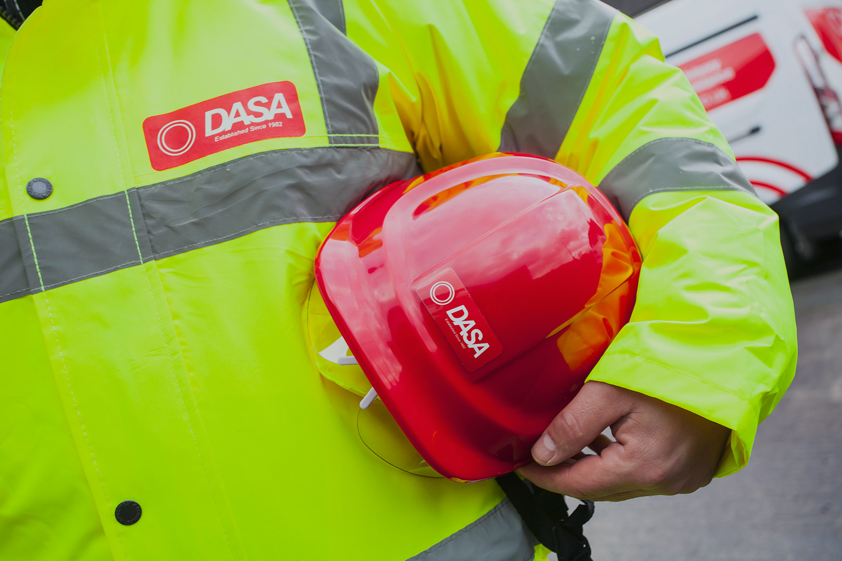 DASA Works unite on site drainage mains water